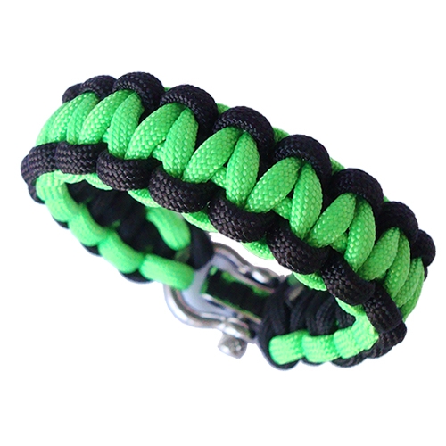 550 Paracord Bracelet Dragon's Tongue - Khaki & OD Green