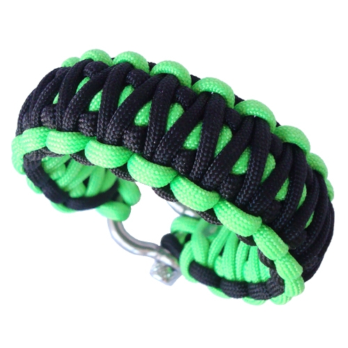 550 Paracord Bracelet Dragon's Tongue - Khaki & OD Green